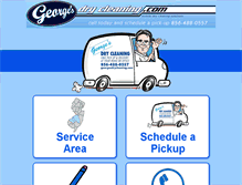 Tablet Screenshot of georgesdrycleaning.com